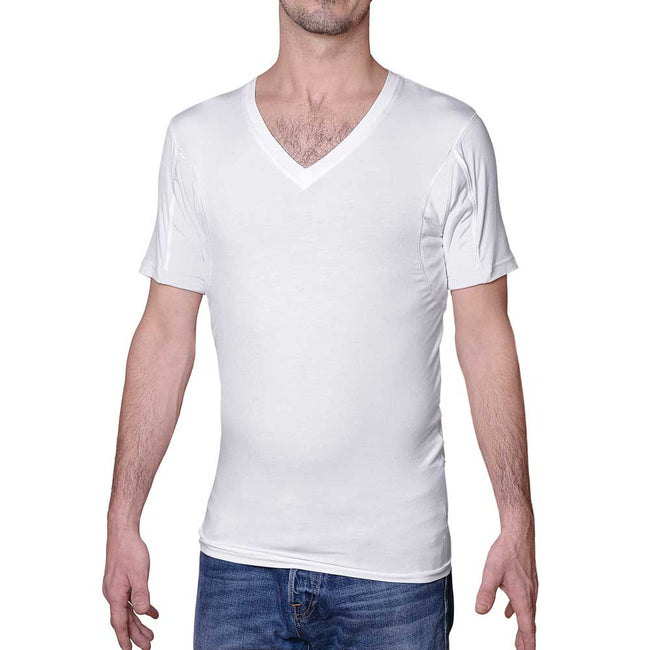 Men's Sweat Proof V-Neck Shirt | Sweatshield Undershirt UK